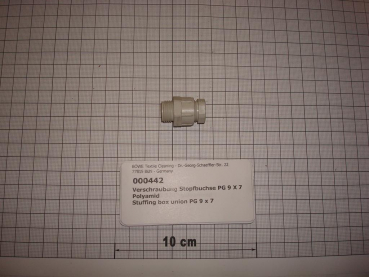 Screw connection,stuffing box,PG 9x7mm,Polyamid