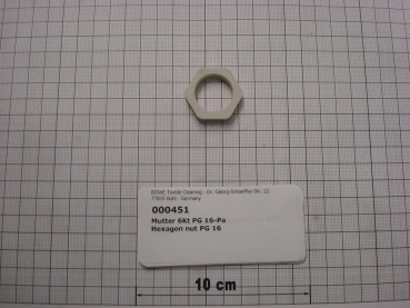 Hexagon nut PG 16-PA,plastic