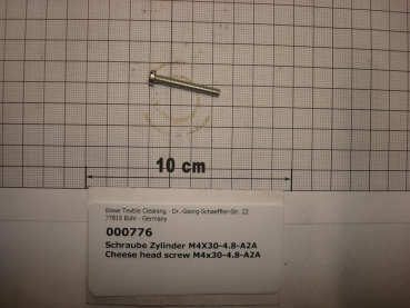 Cylinder screw DIN84,M4x30mm,4.8,galvanized