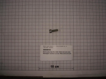 Cylinder screw DIN912,M6x18mm,8.8,galvanized