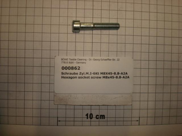Cylinder screw DIN912,M8x45mm,8.8,galvanized