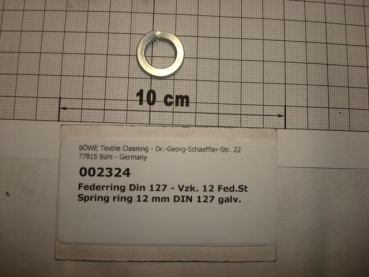 Spring ring,DIN127,M12,galvanized
