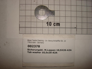 Locking plate,10,5x26mm,galvanized,DIN93