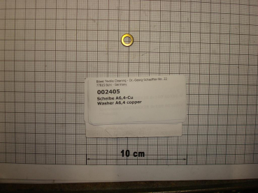Copper sealing ring,6,4x12x1,6mm,DIN125
