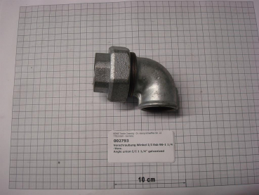 Elbow union,96V32,I/I,1 1/4",conical sealing,galvanized