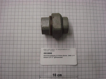 Screw connection,I/I,conical sealing,340V25,1",galvanized