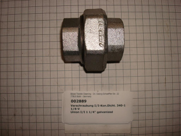 Screw connection,I/I,conical sealing,340V32,1 1/4",galvanized