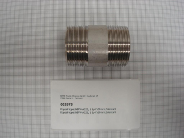 Double nipple,NIPV4A326,1 1/4"x60mm,stainless steel
