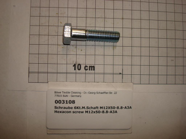 Hexacon screw M12x50