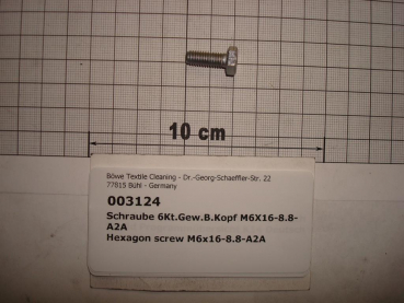 Hexagon screw M6x16 A2A