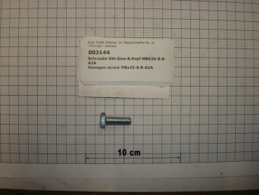 Hexagon screw DIN933,M8x25mm,8.8,galvanized