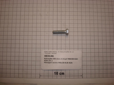 Hexagon screw DIN933,M8x30mm,8.8,galvanized