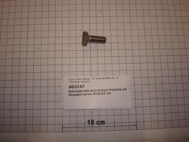Hexagon screw DIN933,M10x25mm,A2 stainless steel
