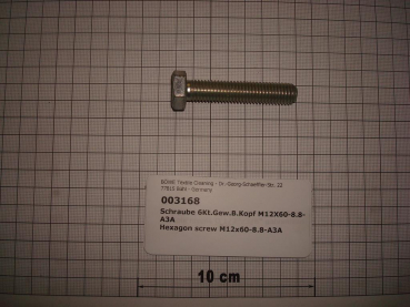 Hexagon screw DIN933,M12x60mm,8.8,galvanized