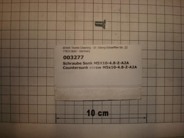 Countersink screw,DIN963,M5x10mm,4.8,galvanized
