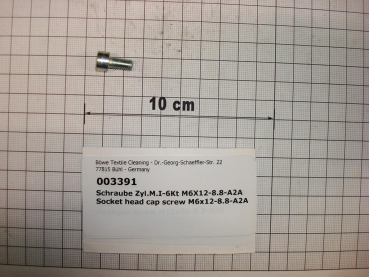 Cylinder screw DIN912,M6x12mm,8.8,galvanized
