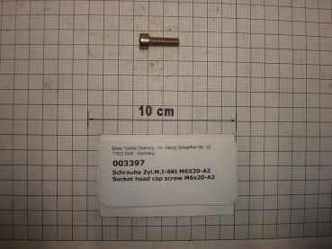 Cylinder screw DIN912,M6x20mm,A2 stainless steel