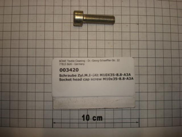 Cylinder screw DIN912,M10x35mm,8.8,galvanized