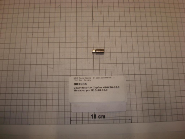 Threaded pin,DIN915,M10x20mm,10.9,galvanized