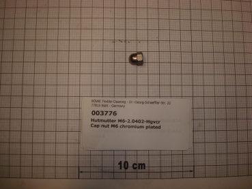 Cap nut,M6,chromium plated,DIN1587