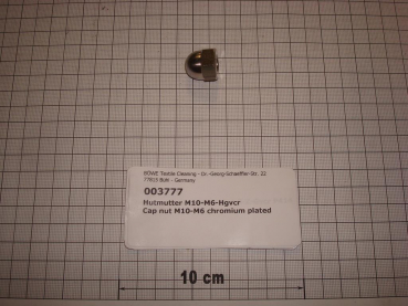Cap nut,M10,chromium plated,DIN1587