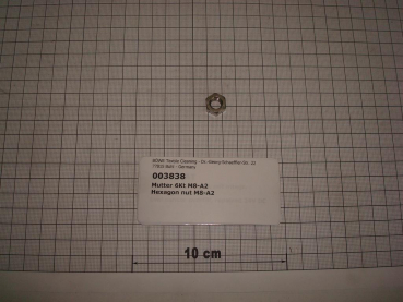 Hexagon nut,DIN934,M8,A2 stainless steel