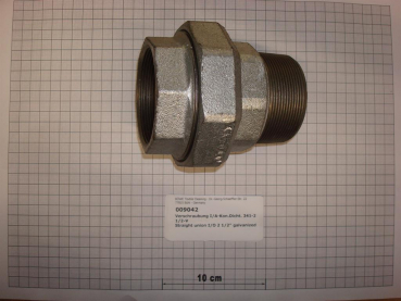 Screw connection,I/O,conical sealing,341V65,2 1/2",galvanized