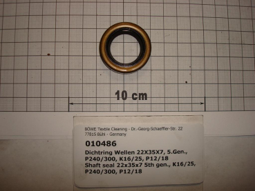 Shaft seal,22x35x7mm,viton,5th gen.,P240,P300,K16,K25,P12-18