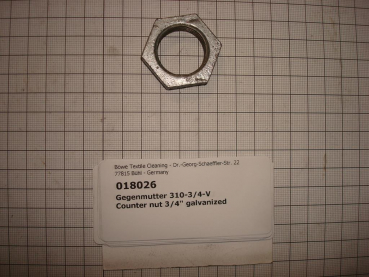 Counter nut,310V20,3/4",galvanized