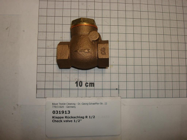 Check valve,DN15,1/2",I/I,red brass,PN16,w.metal gasket