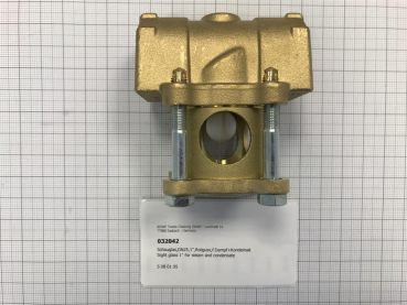 Sight glass,DN25,1",red brass,for steam and condensate