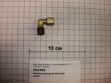 Elbow union,6x6mm,galvanized,DIN2353