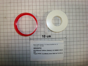 Tape PTFE 12mmx0,1mmx12m