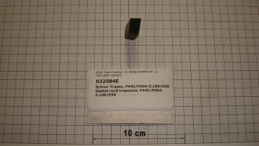 Gasket cord trapezoid,16,5/14x10mm,Perbunan,P445,P564,P5100,K50