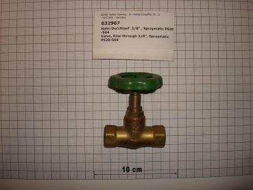 Straightway valve,3/8",w. hand wheel,teflon gasket,spraymatic,P520,P564