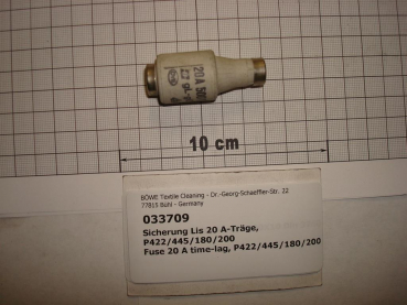 Fuse 20 A time-lag, P422/445/180/200