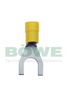 Forked crimp type socket,insulated,4-6qmm,M6,f.fine stranded conductors,yellow