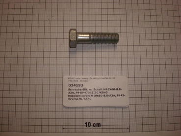 Hexagon screw DIN931,M16x60mm,8.8,galvanized