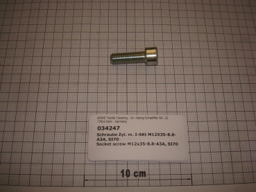 Cylinder screw DIN912,M12x35mm,8.8,galvanized