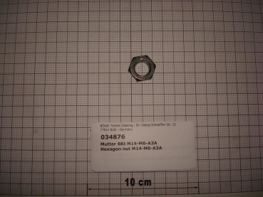 Hexagon nut DIN936,M14,galvanized