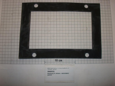 Gasket,square,182x258x3mm,4-holes,flat,P422