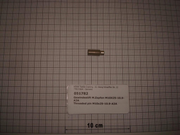 Threaded pin,DIN915,M10x25mm,10.9,galvanized,P470,SI70
