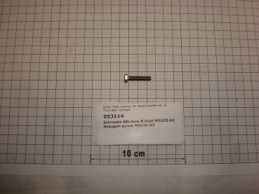 Hexagon screw DIN933,M5x25mm,A2 stainless steel