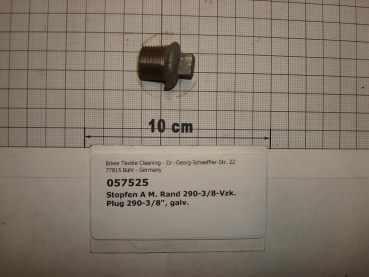 Plug,290V10,galvanized