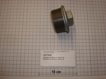 Plug,290V50,2",galvanized