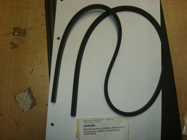 Sealing cord,6,5x8,5mm,Perbunan N,black,sold by metre,P470,SI70