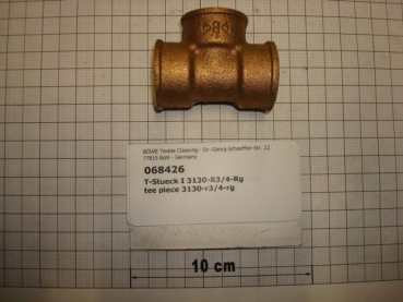 T-piece,3130,DN20,3/4",red brass