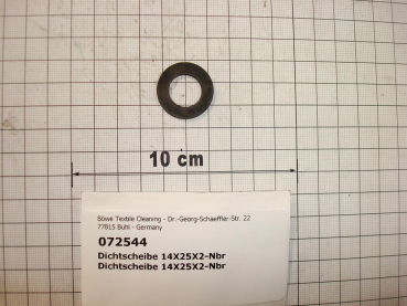 Sealing gasket,14x25x2mm,NBR,5th gen.,P240,P300,K14-25