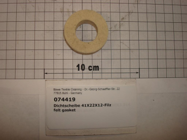 Sealing gasket,41x22x12mm,felt,F10