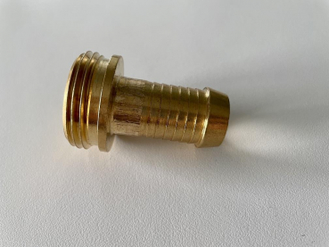 Hose nozzle,1"x19mm,external thread,brass